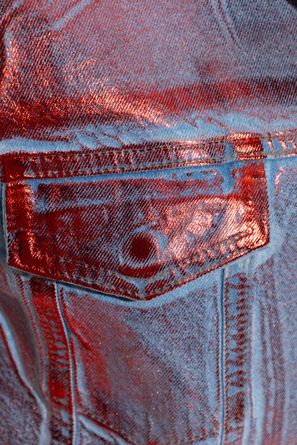Light blue Denim vest Ganni - SchaferandweinerShops Germany